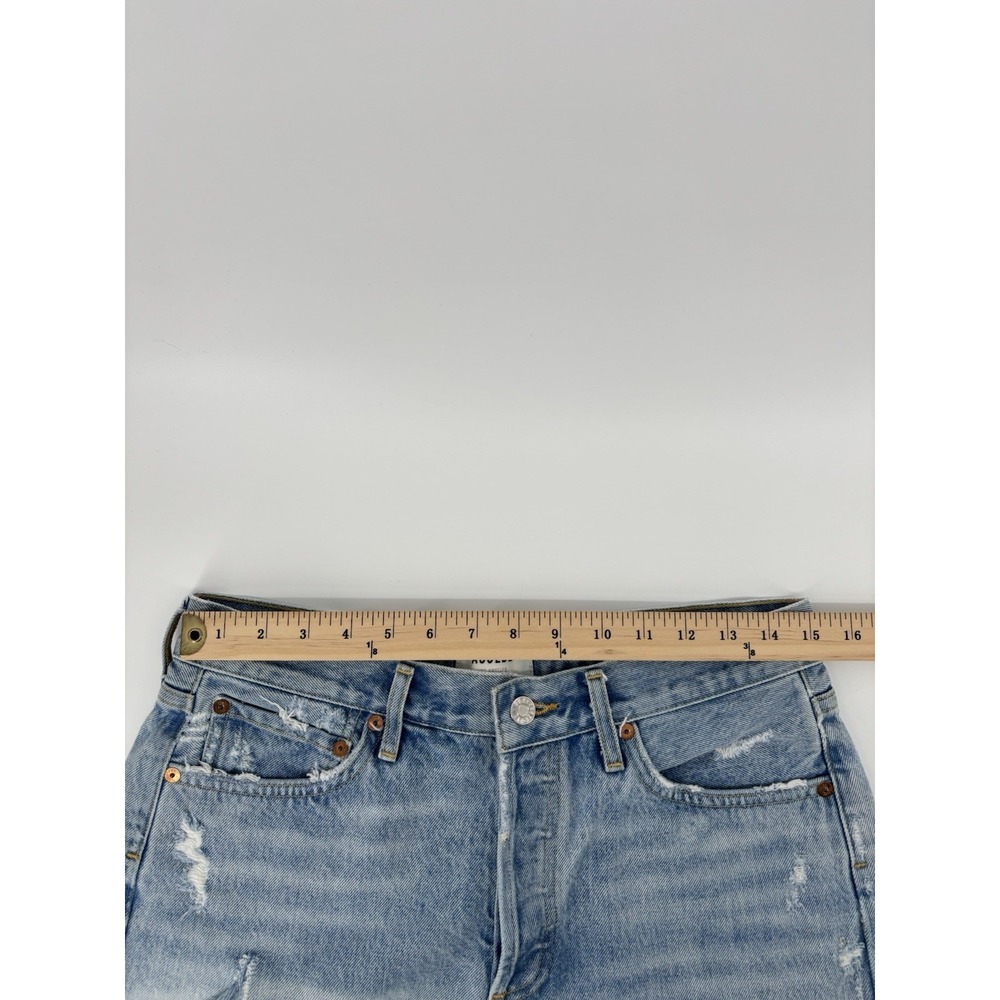 AGOLDE Parker Shorts Sz 28 (meas 30) Distressed Frayed Hem Festival Boho - Picture 9 of 11